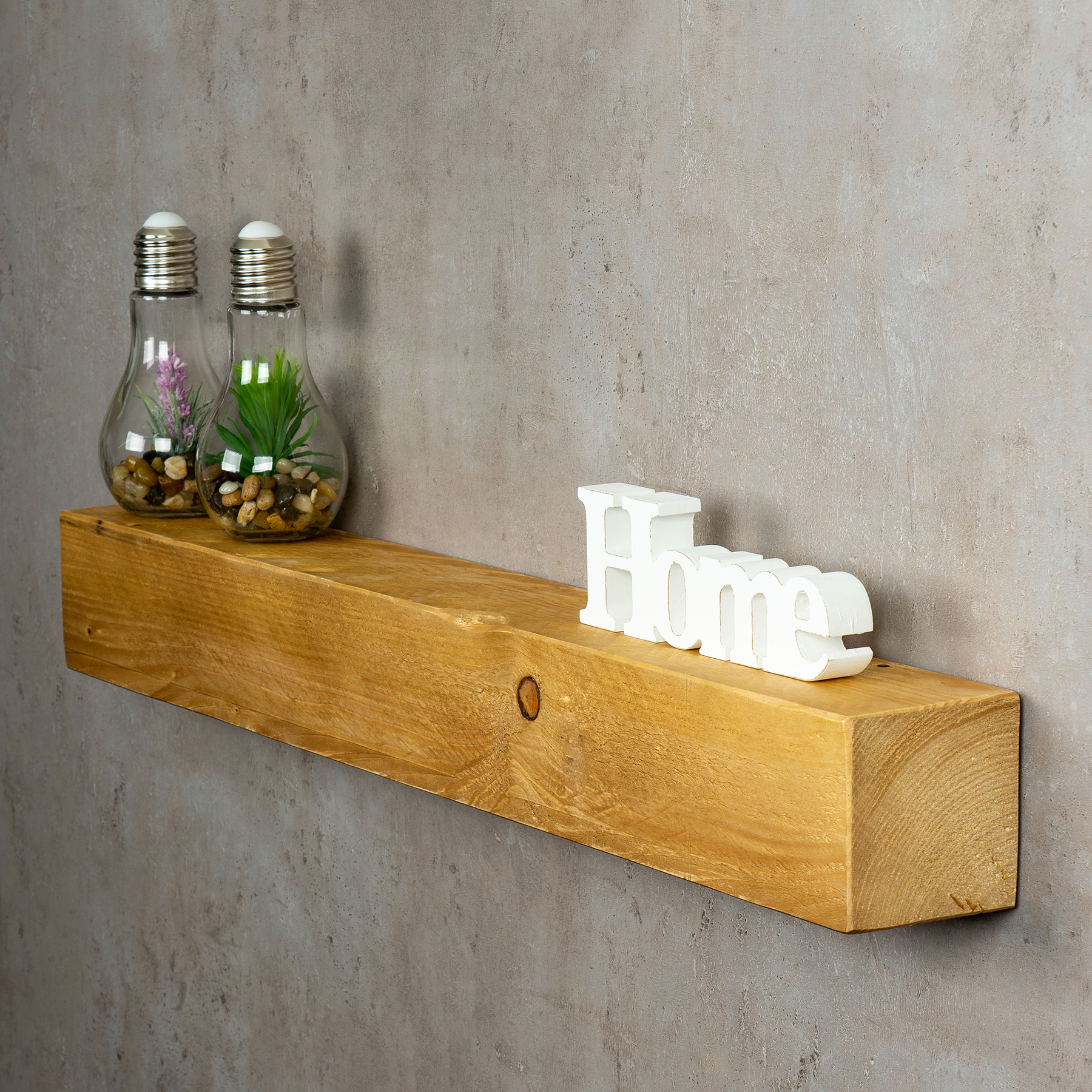 Estantería de pared levandeo madera maciza 6 tamaños roble color tablero de pared estantería vintage - Imagen 12 de 16