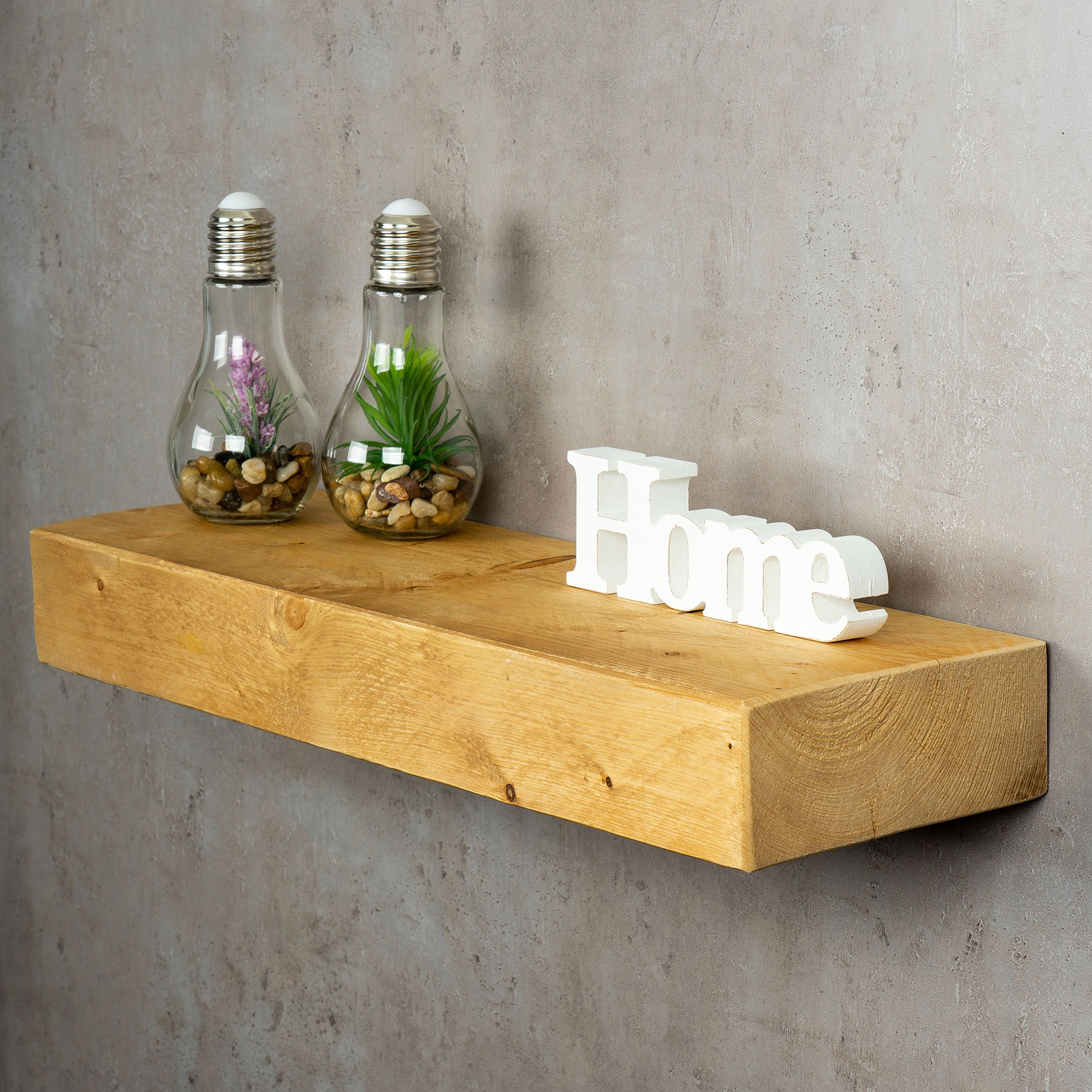 Estantería de pared levandeo madera maciza 6 tamaños roble color tablero de pared estantería vintage - Imagen 14 de 16
