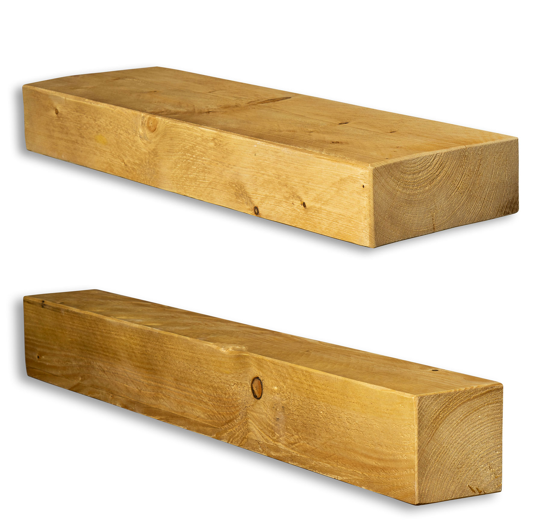 levandeo Wandregal Holz Massiv 6 Größen Eiche Farbig Wandboard Regal