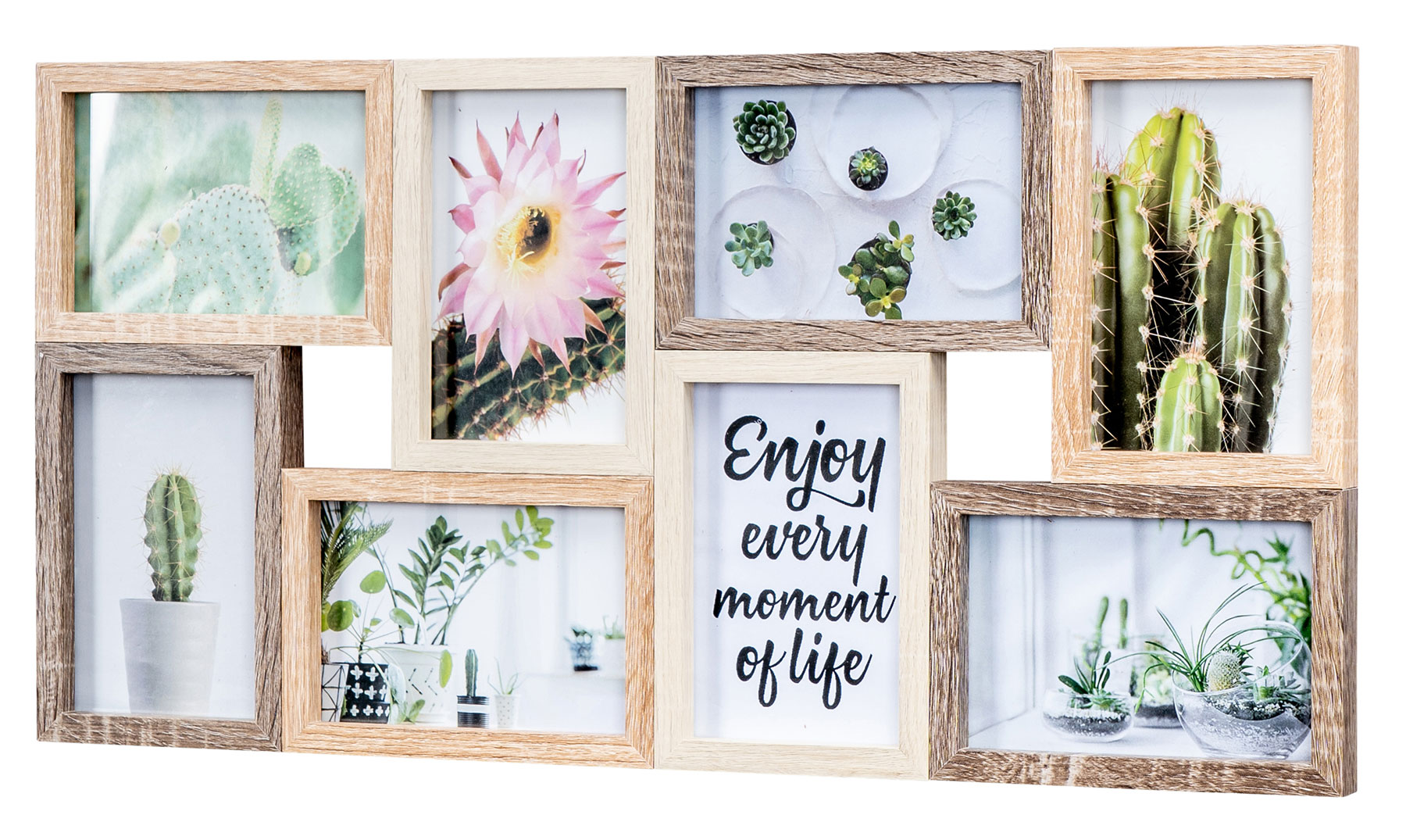 Bilderrahmen 10x15 Fotorahmen Natur Eiche Holz Glas Wanddeko Fotogalerie Collage - Bild 12 von 12