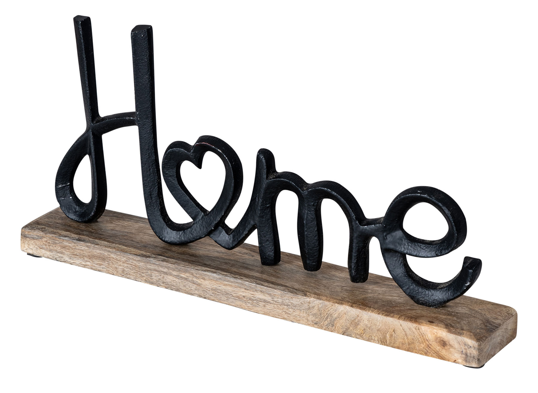 Aufsteller Home oder Live Holz Dekofigur Schriftzug Ständer Länge 48 cm