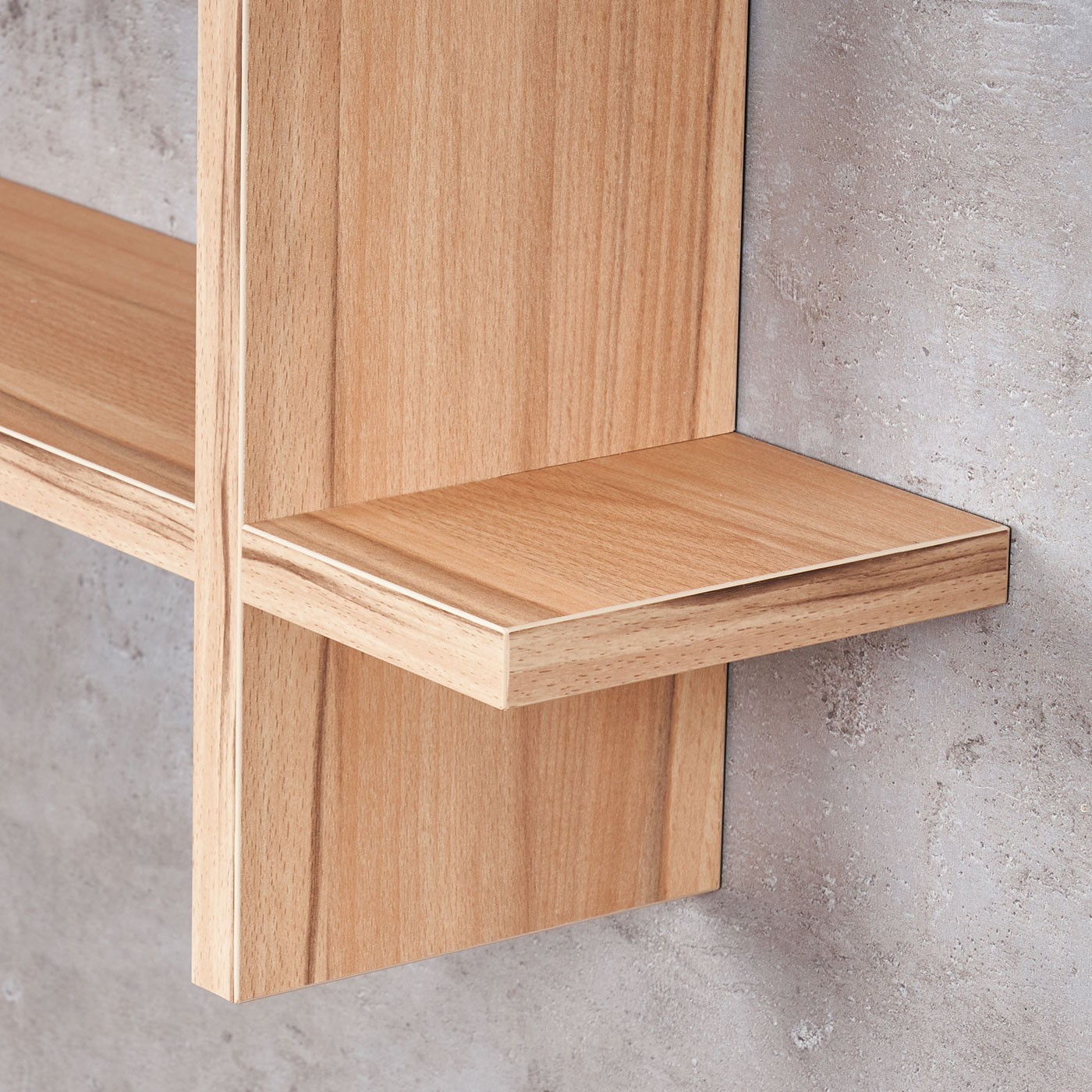 Regal BxH 98x48cm Holz Steckregal Kernbuche Wandregal Bücherregal Ablage Deko