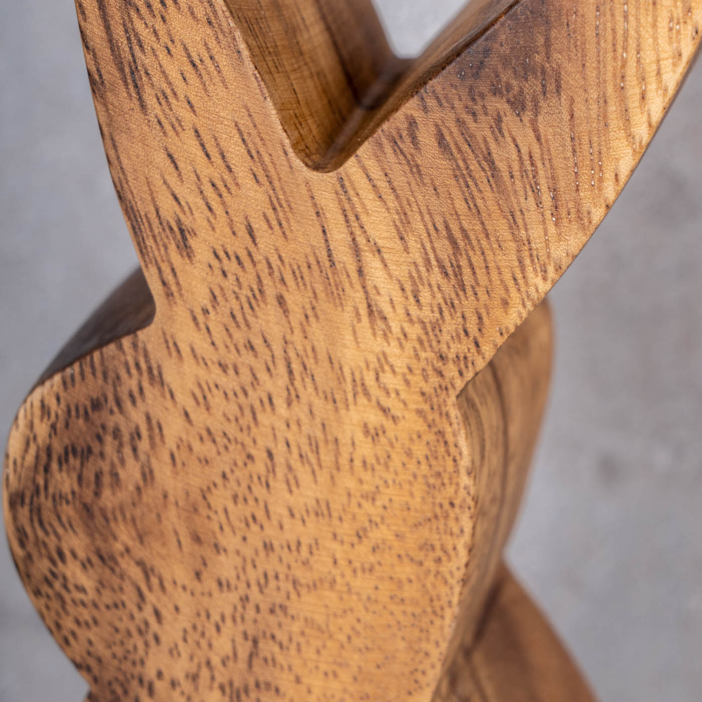 Hase H15cm Holz Osterhase Akazienholz Osterdeko Dekoaufsteller Deko-Figur Natur