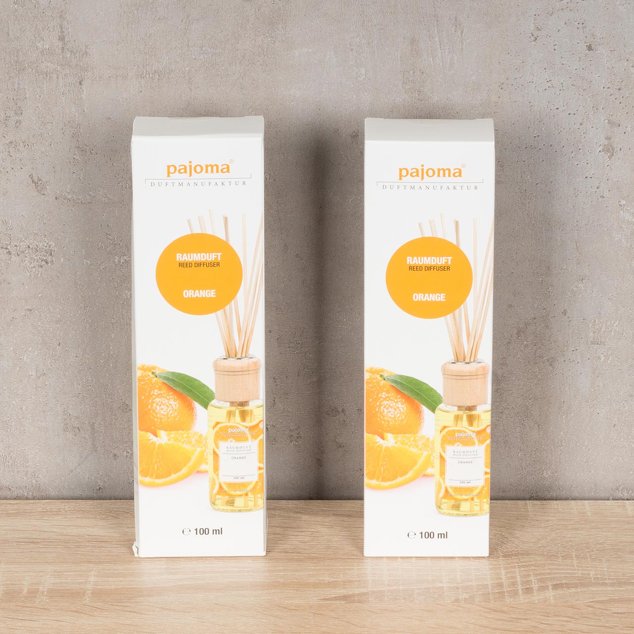 2er Set Raumduft 100ml Orange Lufterfrischer Stäbchen Duft