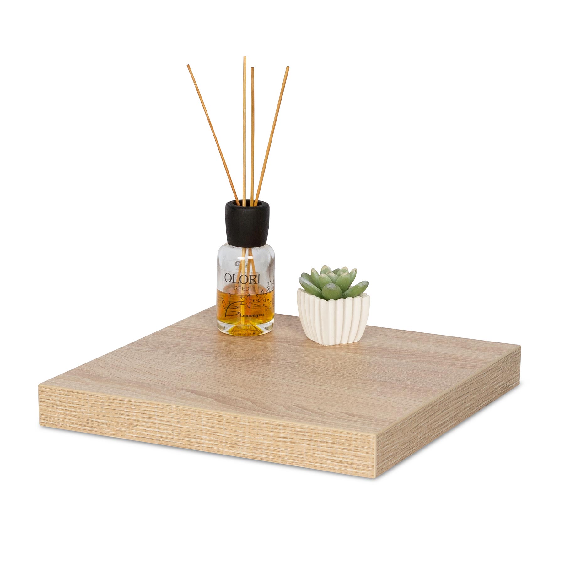 levandeo Eckregal Sonoma Eiche 32x32cm Wandregal Holz Dekor Regal Eckboard