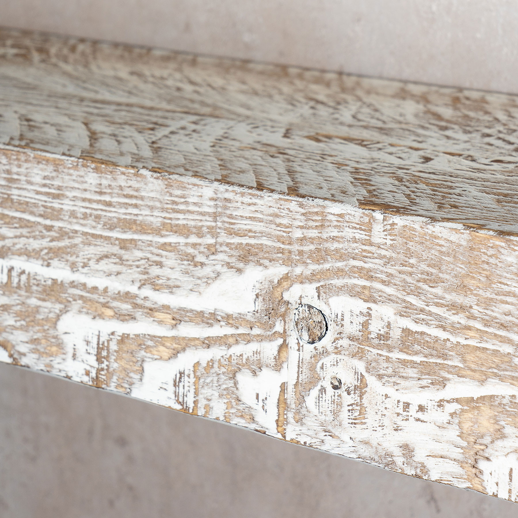 levandeo Wandregal Holz Massiv 80x10cm Shabby Chic Wandboard Regal Vintage Bord