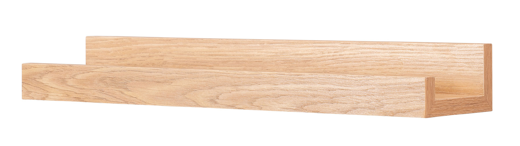 Bilderleiste Eiche Braun L40cm MDF Holz Wandregal Schmal Wanddeko Hängeregal