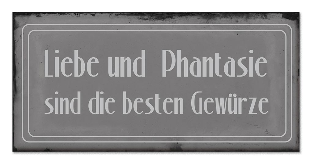 Blech-Schilder 3er Set je 18,5 x 9 cm Sterneküche Metall Schild Wanddekoration