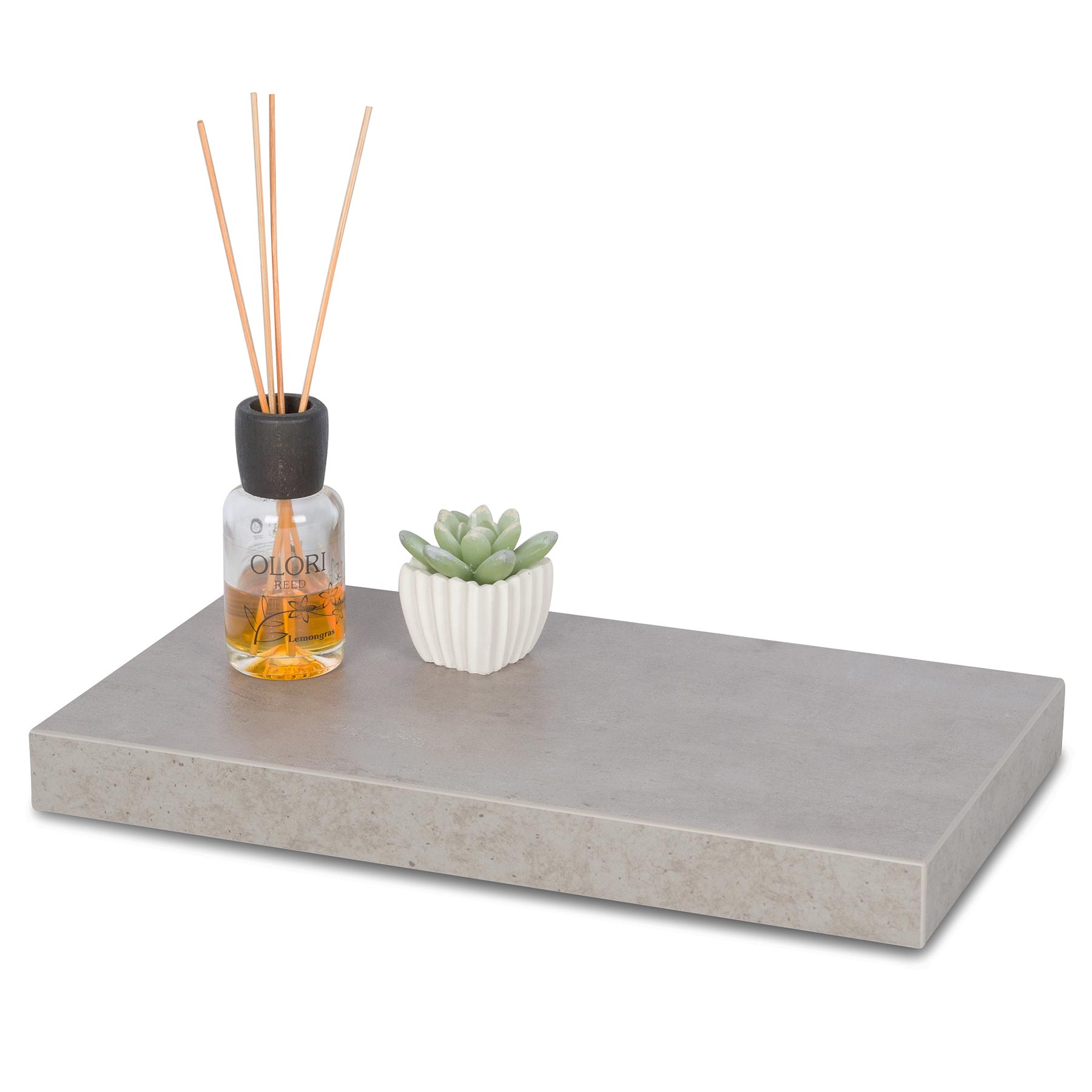 Wandboard Bobby 40cm Betonoptik Grau Wandregal Regal Board Bücherregal