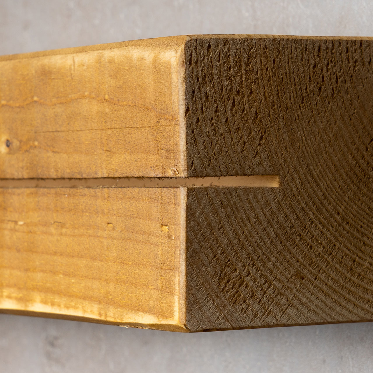 levandeo Schlüsselbrett Holz Massiv 35x10cm Eiche lackiert Schlüsselleiste Board