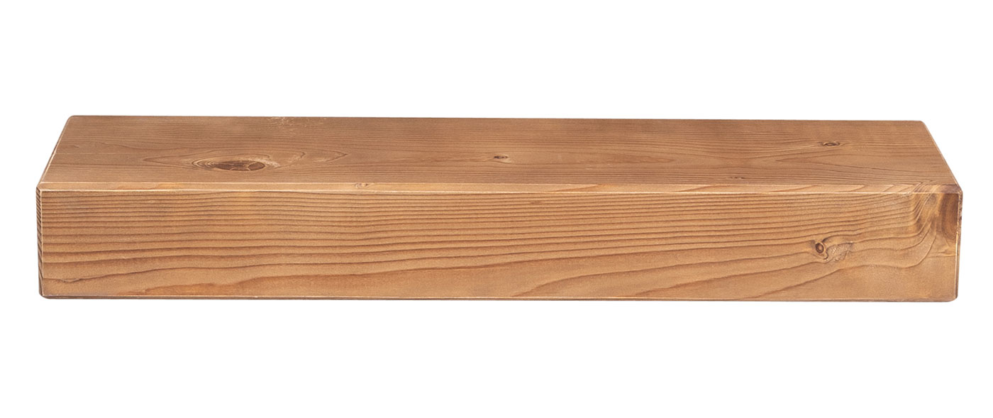 levandeo Wandregal Holz Massiv 60x20cm Eiche Farbig Wandboard Regal Vintage