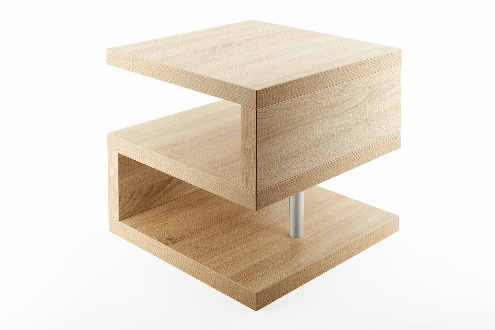 Couchtisch Sigi Sonoma Eiche Deutsche Herstellung 44x44x44cm verleimt