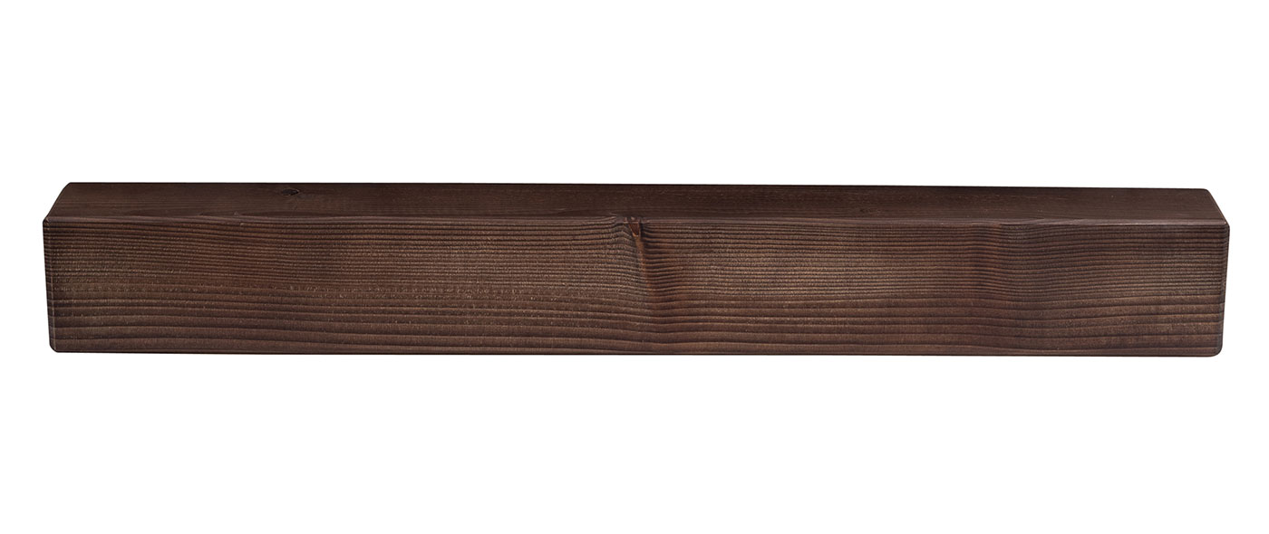 levandeo Wandregal Holz Massiv 80x10cm Nussbaum Farbig Wandboard Regal Vintage