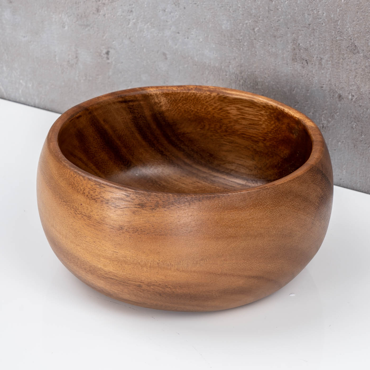 Schale Holz 15cm rund Akazienholz Tischdeko Natur Braun Schüssel Bowl Dekoschale