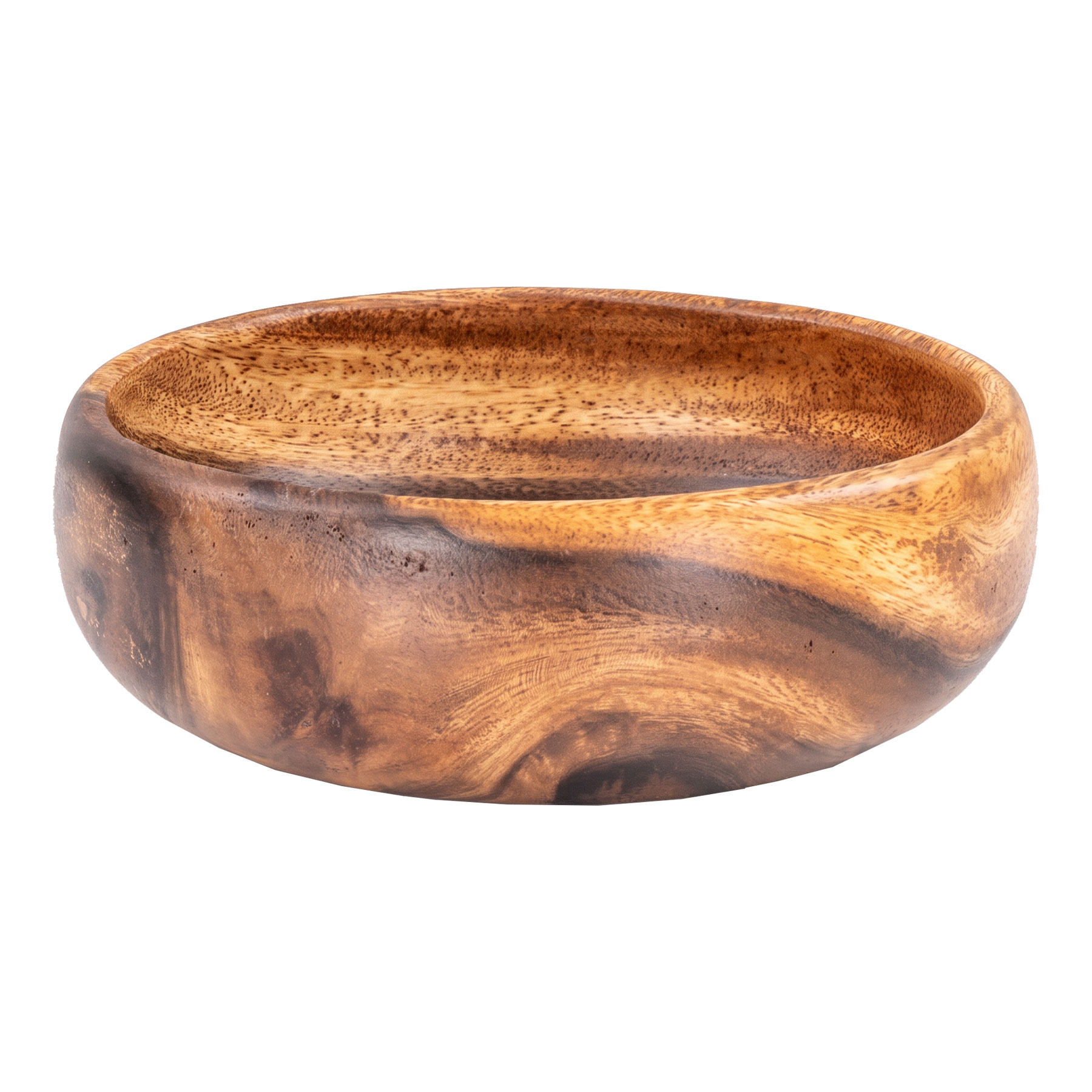Holzschale Akazie 15x4,5cm rund Holz Schale Obstschale Deko Unikat