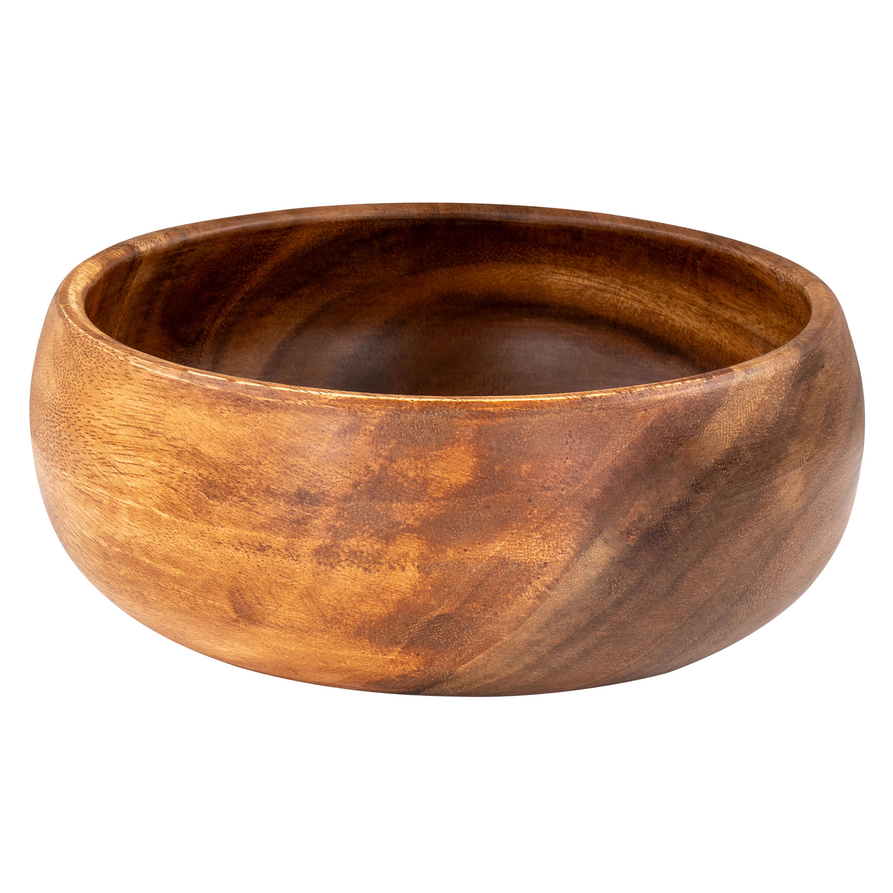Holzschale 25cm Rund Akazie Obstschüssel Salatschüssel Dekoschale Holz