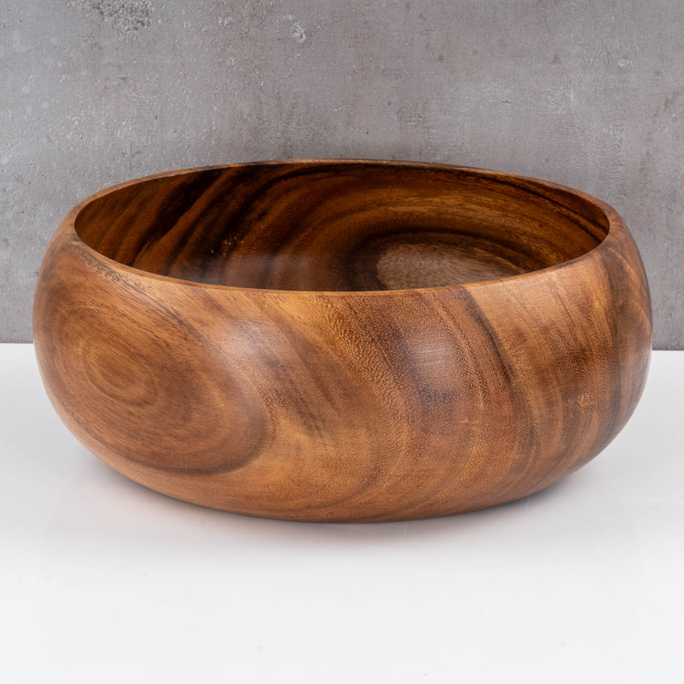 Holzschale Akazie 30x12cm  rund Schale Obstschale Deko Unikat