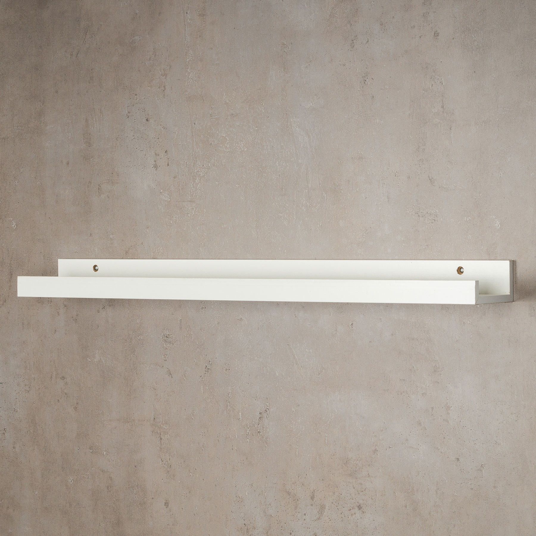 Bilderleiste Weiß 70cm lang MDF Holz Bilderschiene Galerieschiene Wandregal