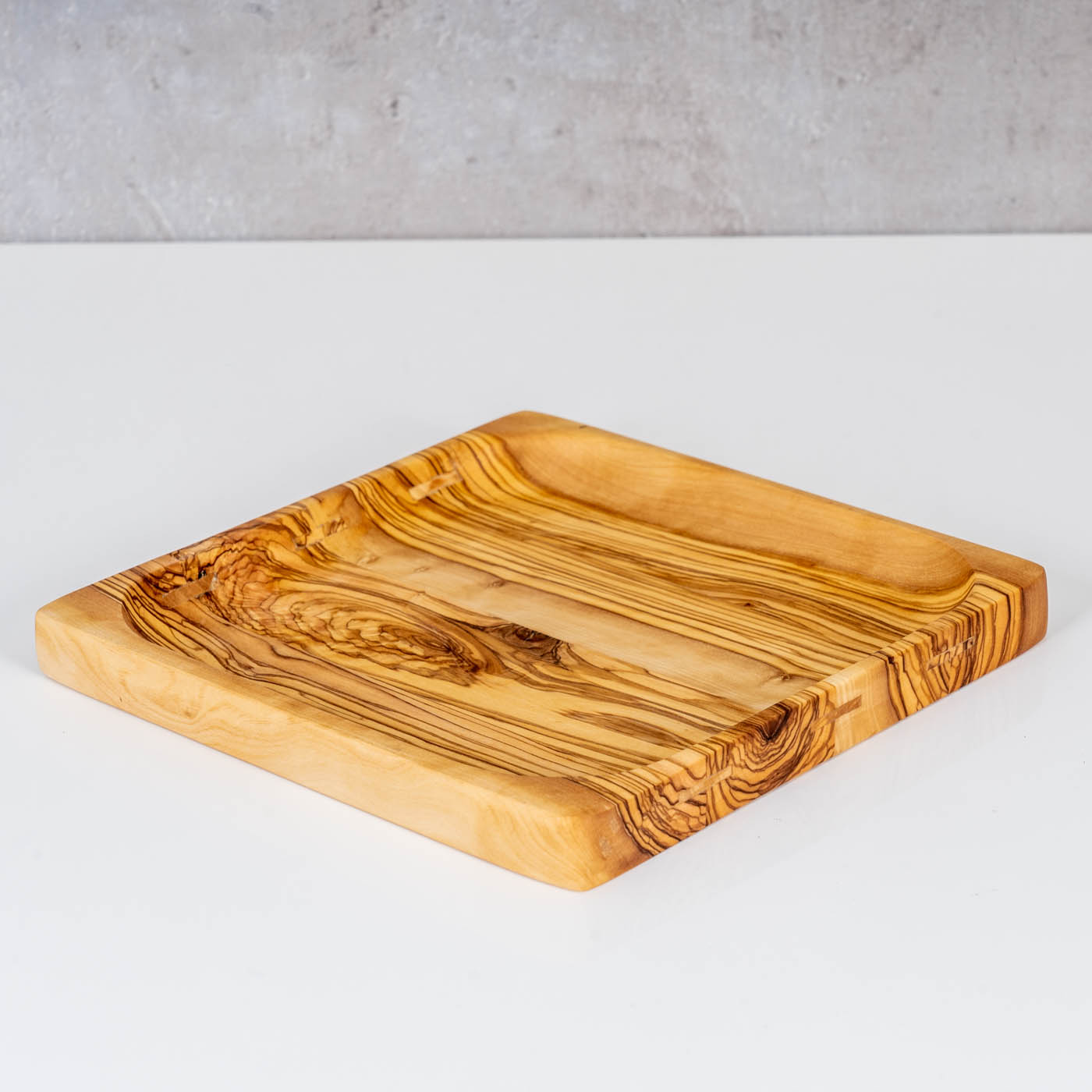 Holzschale Olivenholz ca. 20x20cm Schale Holz Dekoschale Natur Unikat Tischdeko