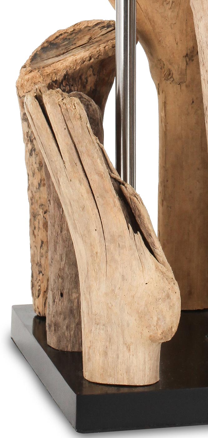 Tischlampe Treibholz B x H x T 16,5x51,5x16,5 Tischleuchte Design Deko