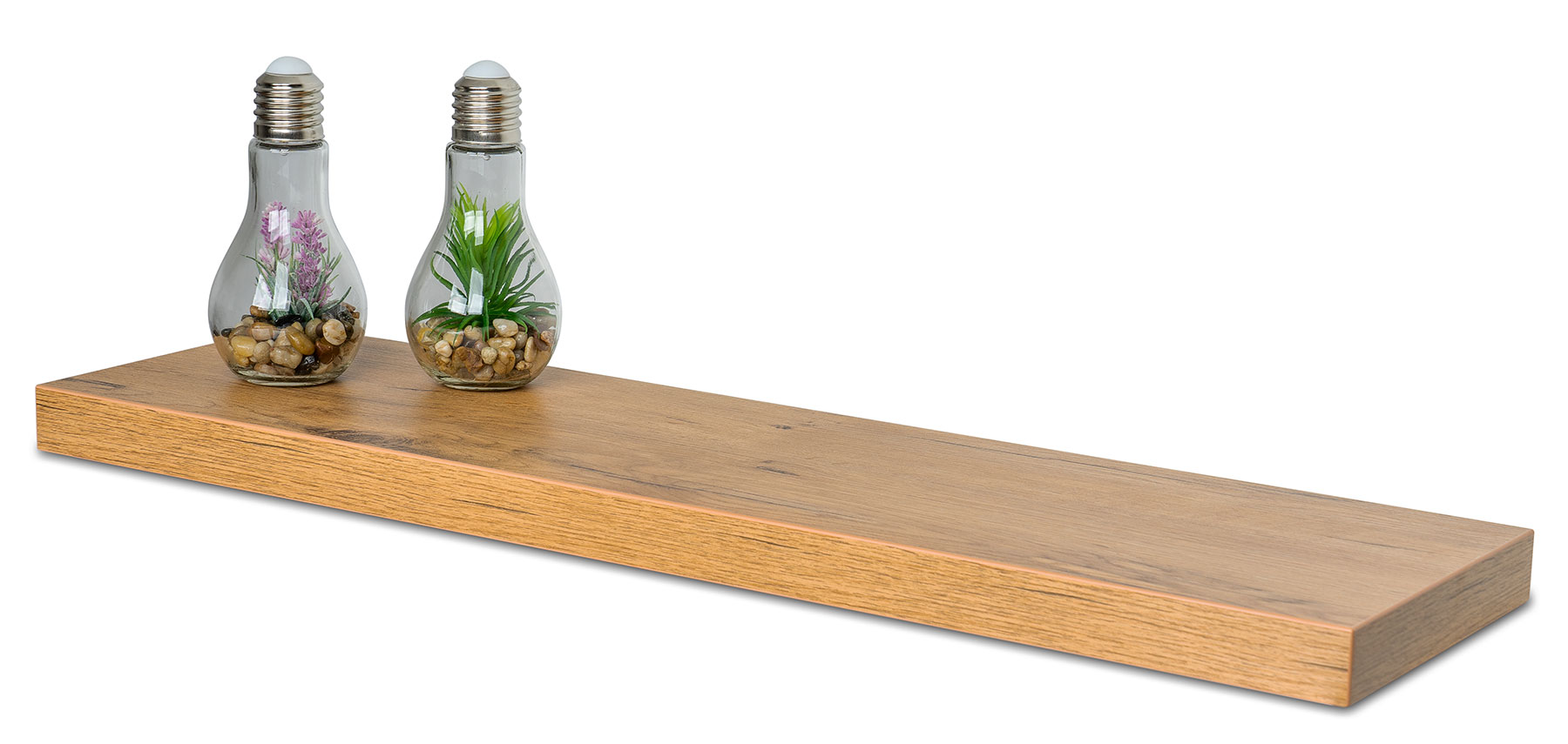 levandeo Wandboard Bobby 80cm Wildeiche Eiche Wandregal Regal Board Bücherbord