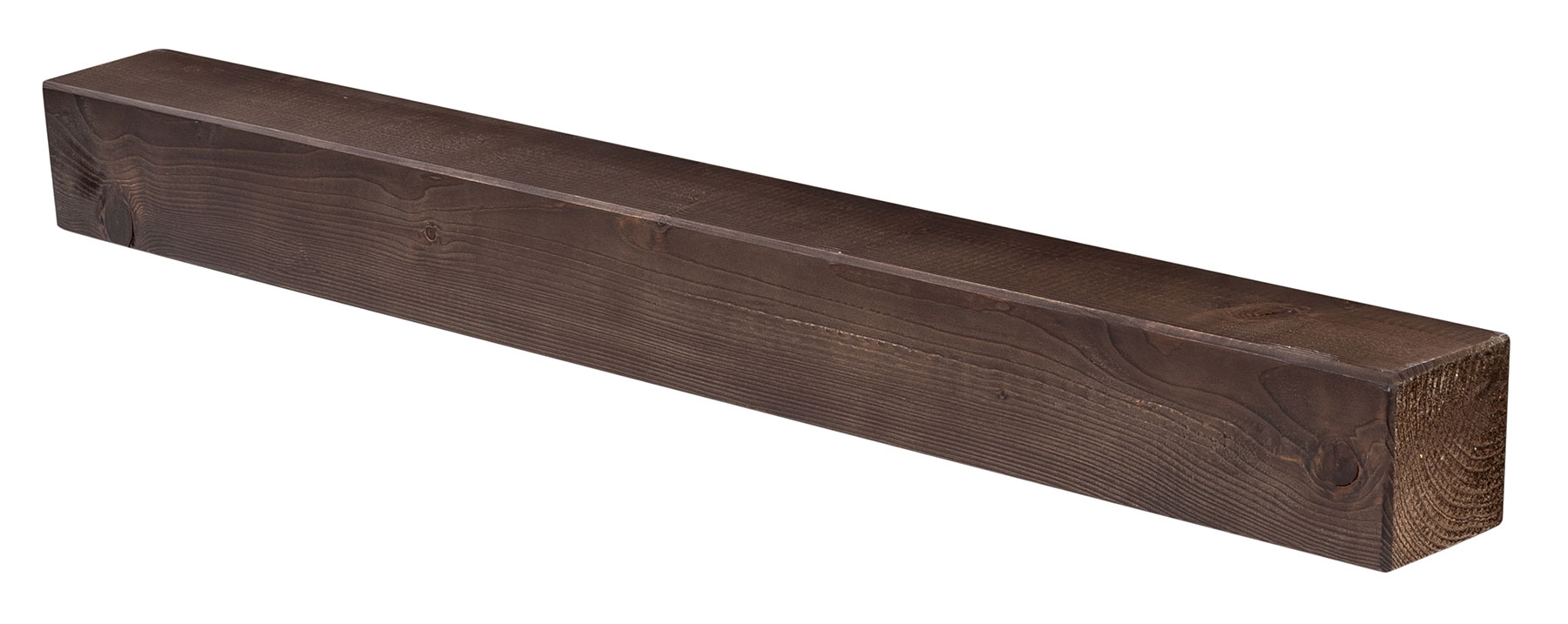 levandeo Wandregal Holz Massiv 100x10cm Nussbaum Farbig Wandboard Regal Vintage