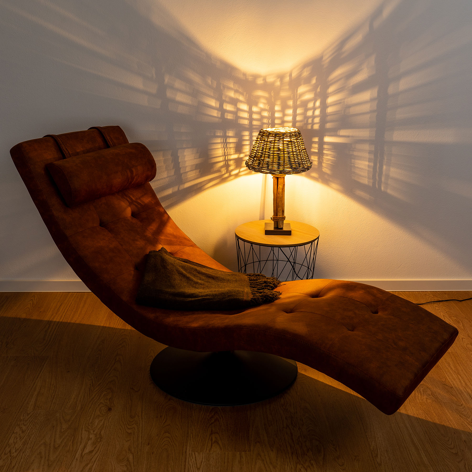 Lampe Tischlampe H50cm Holz Holzlampe Weide Unikat Braun Treibholz Leuchte Deko