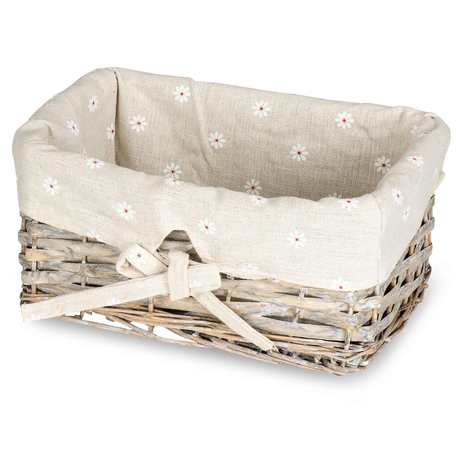 2er Set Flechtkorb Natur 23 x 18 cm Brotkorb Obstkorb Weidenkorb Aufbewahrung