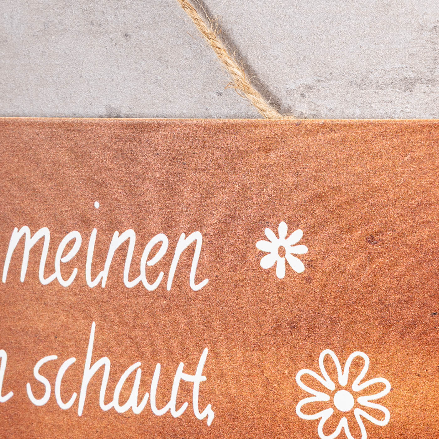 3er Set Schilder Metall L30cm Rostoptik Gartendeko Sprüche Wandbild Gartenschild