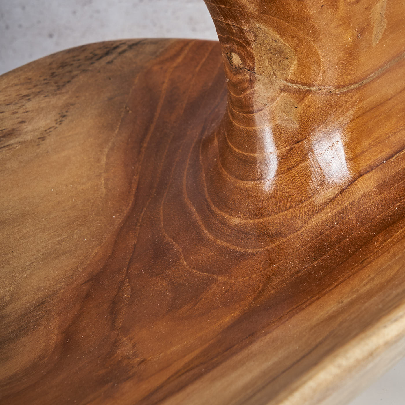 Schale ca. 60x20cm Teakholz mit Griff Holzschale Dekoschale Natur Unikat