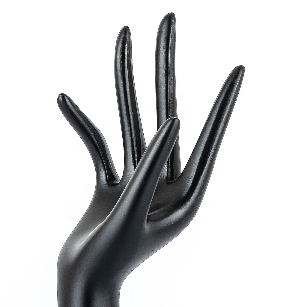 Schmuckhalter schwarz Schmuckhand Hand Halter Schmuck  Kunstharz  34cm