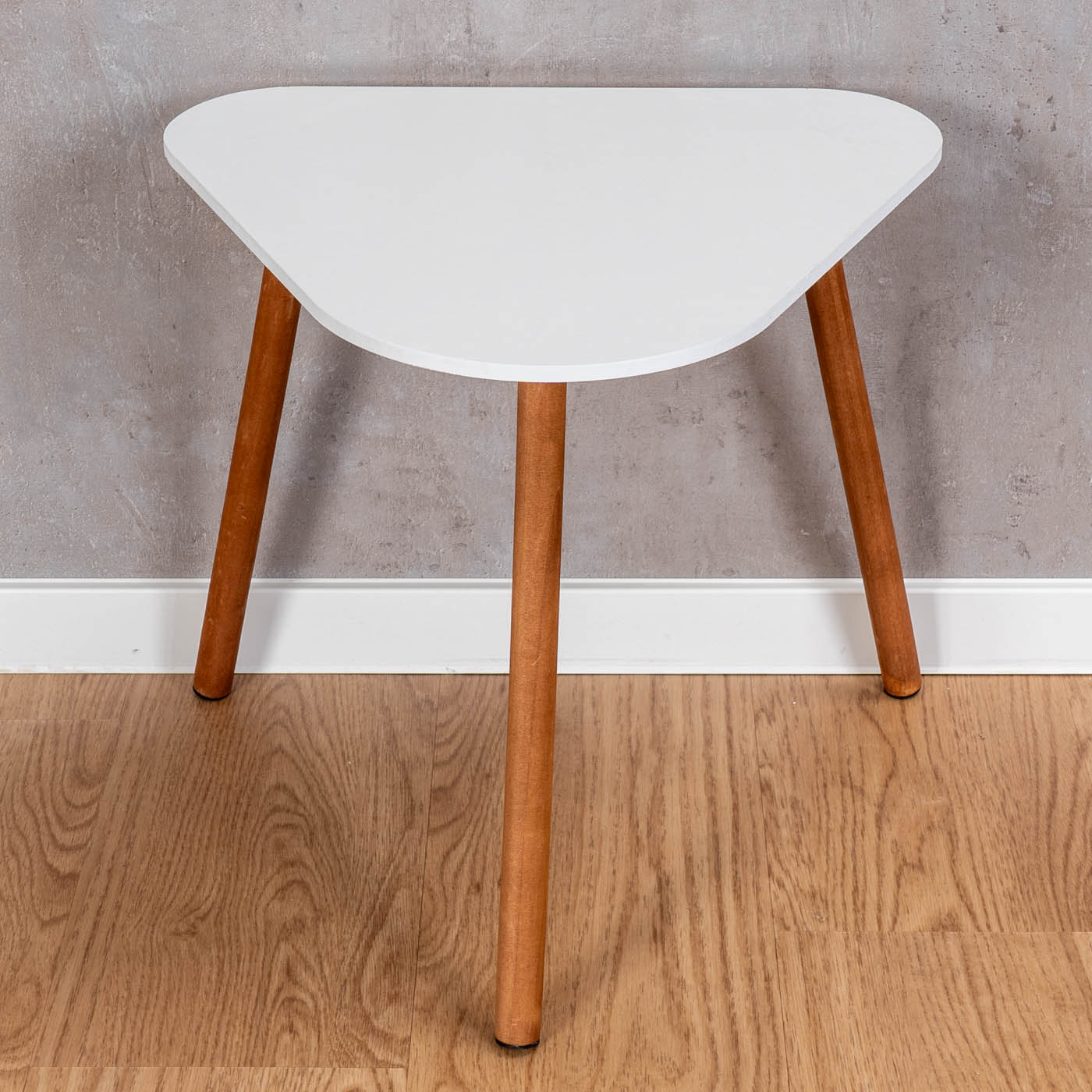 Beistelltisch H40cm Holz Weiß Ablage Couchtisch Holztisch Sofatisch Wohndeko