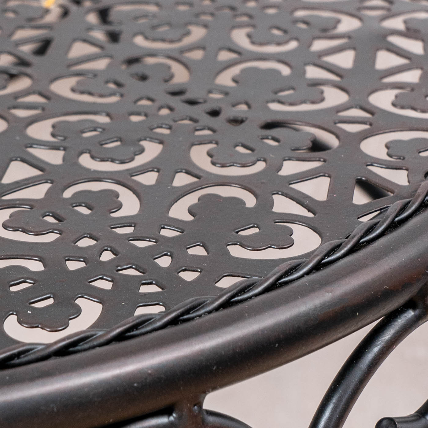 3er Set Blumenhocker Metall Schwarz Pflanzenständer Rund Tisch Garten Deko