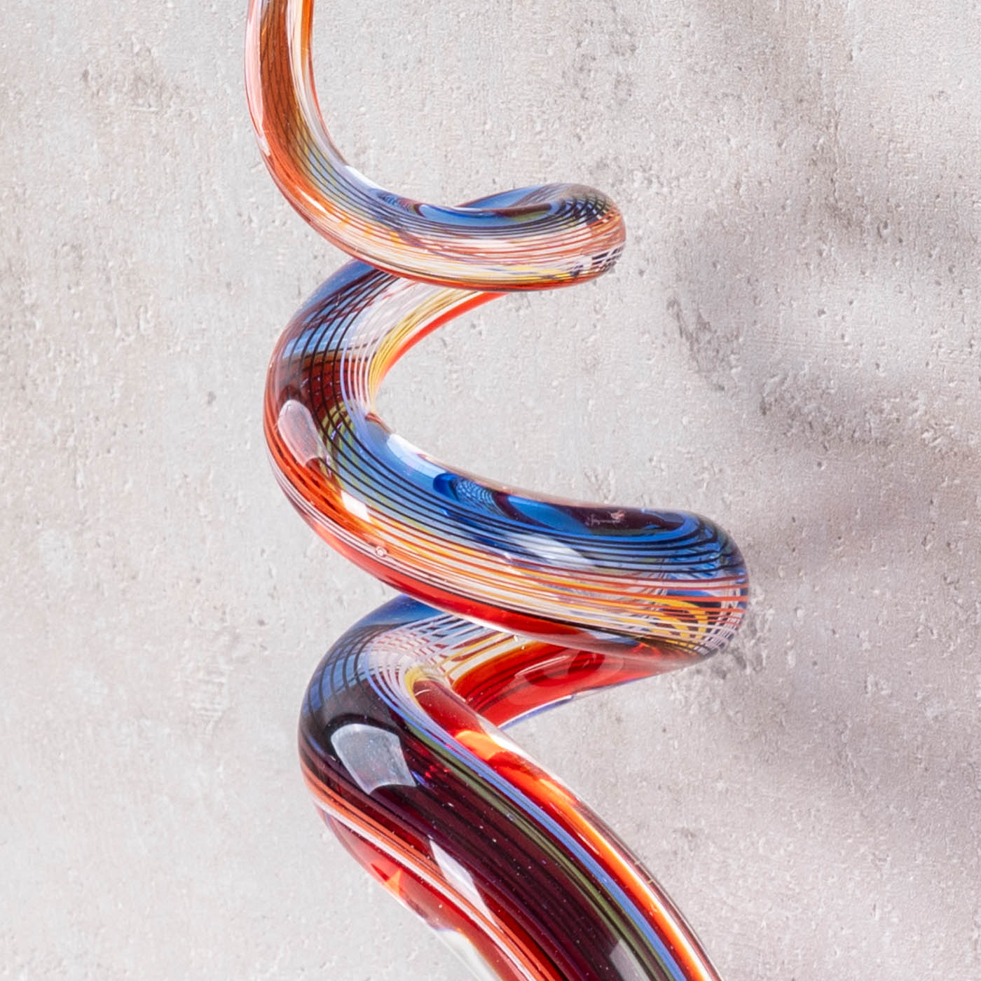 Designer Kunst Skulptur Dekofigur  34x16 cm Glas Unikat Thai Chi Glasskulptur