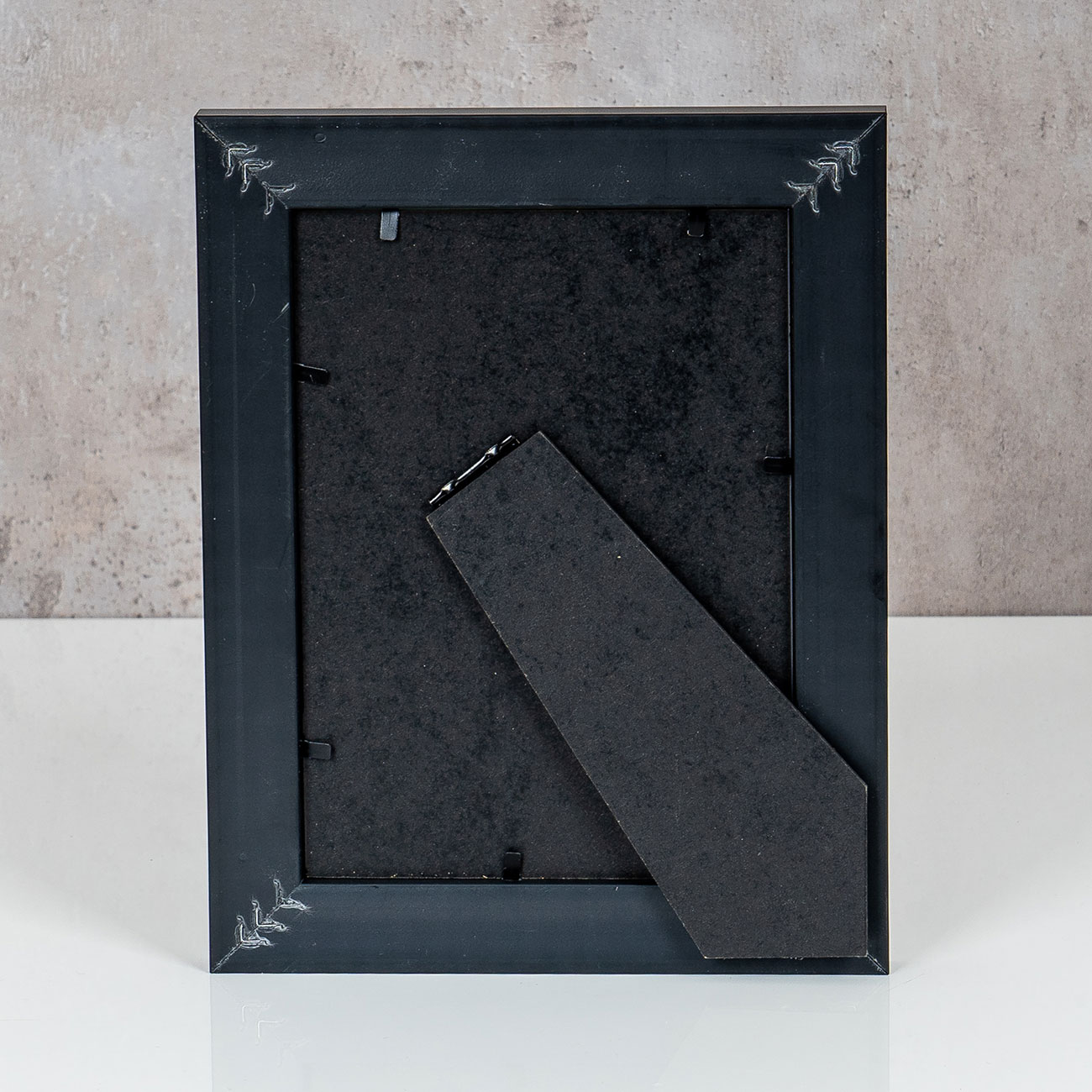 2er Set Bilderrahmen 13x18cm Aluminium Schwarz Fotorahmen Einzelrahmen Tischdeko