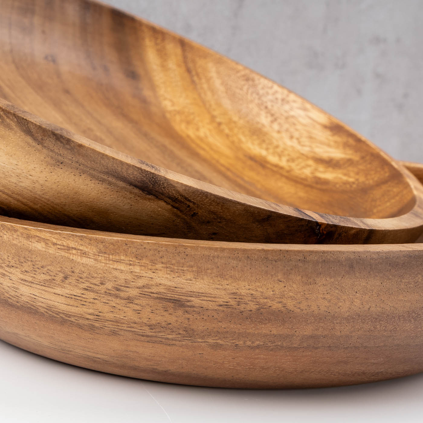 Teller 24cm Rund Akazienholz Suppenteller Obstschale Salatschüssel Holzschale