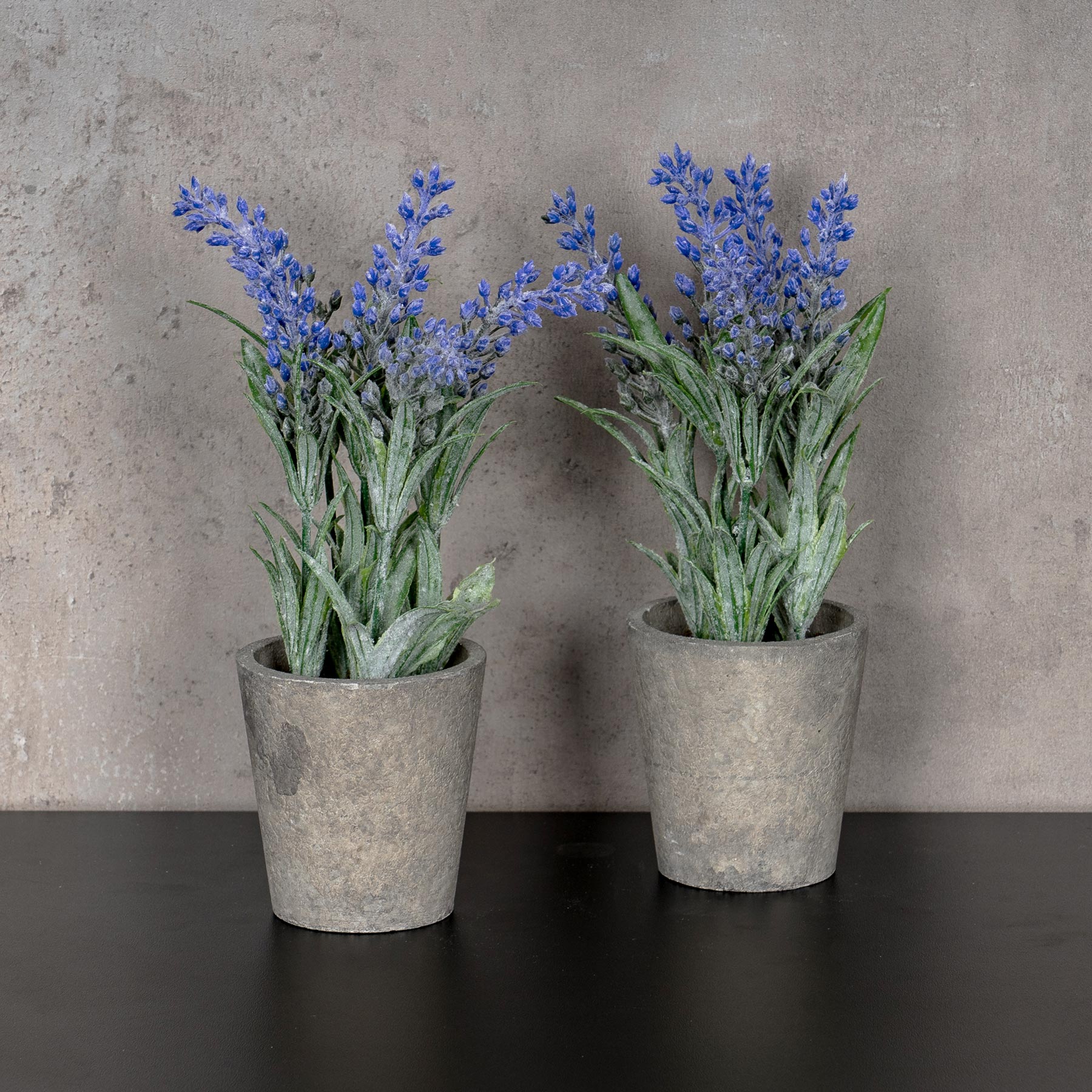 2er Set Kunstblumen Lavendel Je H34cm Zimmerpflanze Violett Deko Tischdeko
