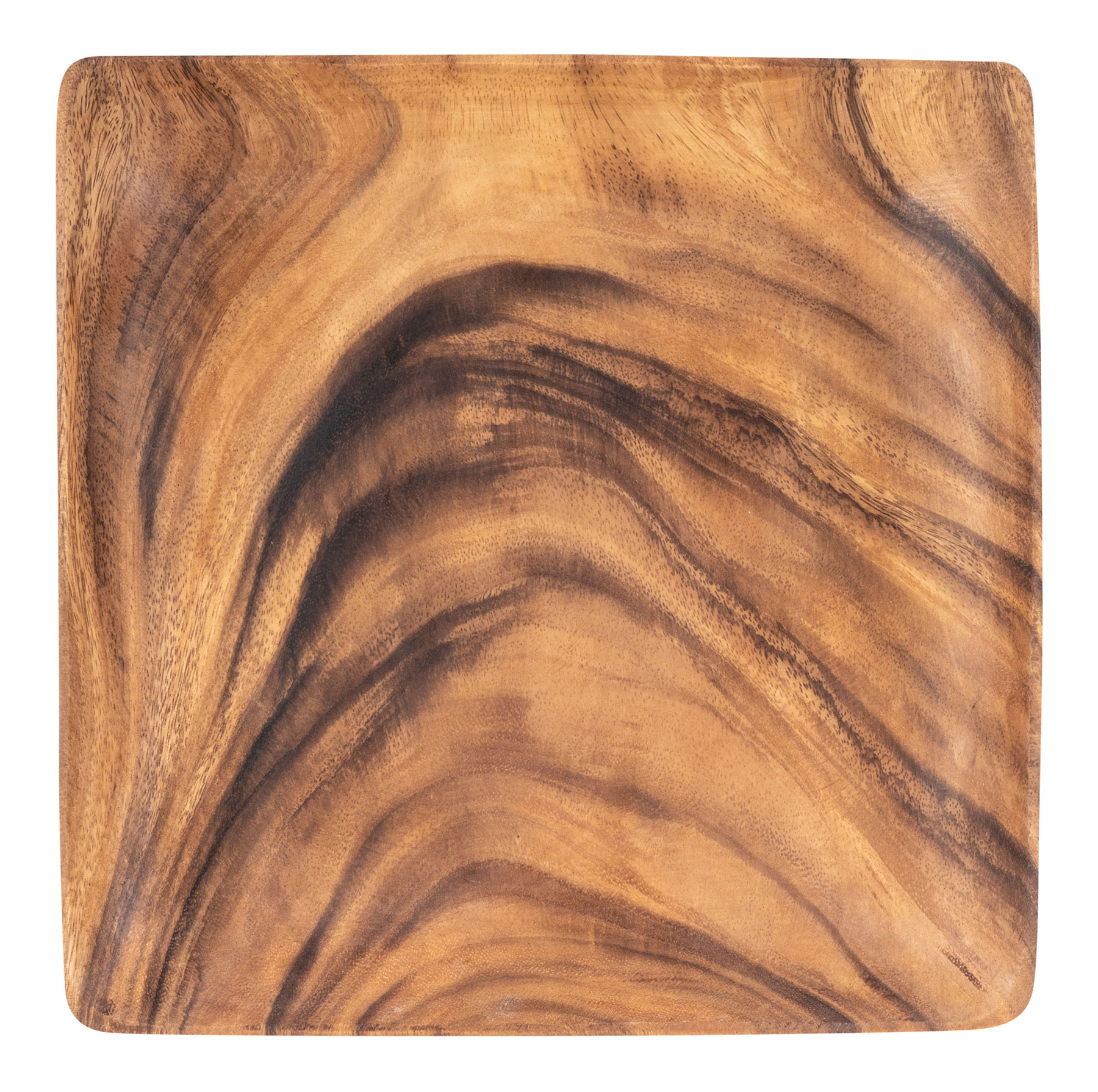 Holzschale Akazie quadratisch 30cm Holz Schale Obstschale Aufbewahrung