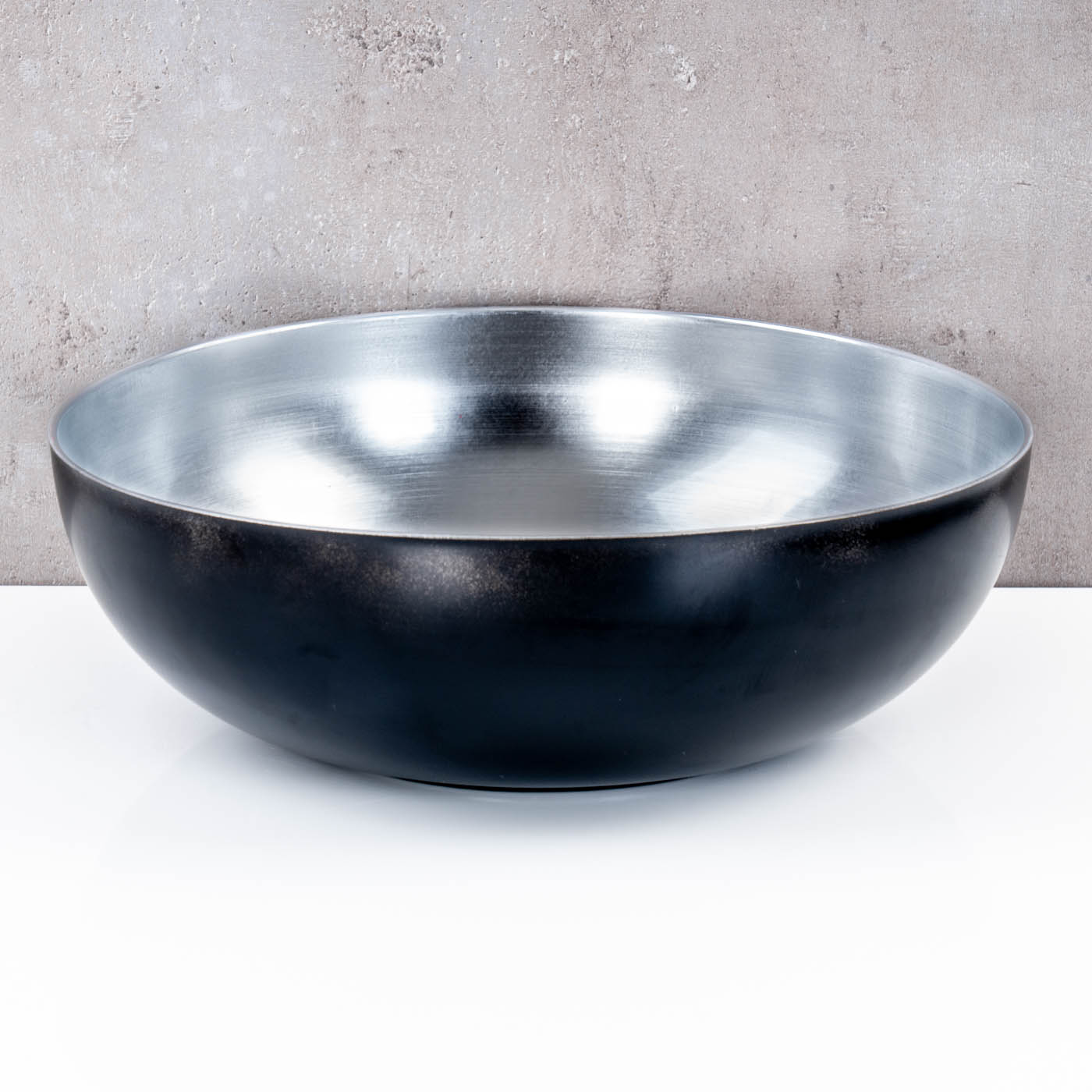Schüssel Rund Ø30cm Schwarz Silber Schale Dekoschale Tischdeko Aufbewahrung