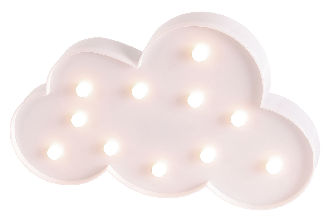 LED Wolke 29x18cm Weiß Lampe Leuchtbild Kinderzimmer Licht Dekoleuchte