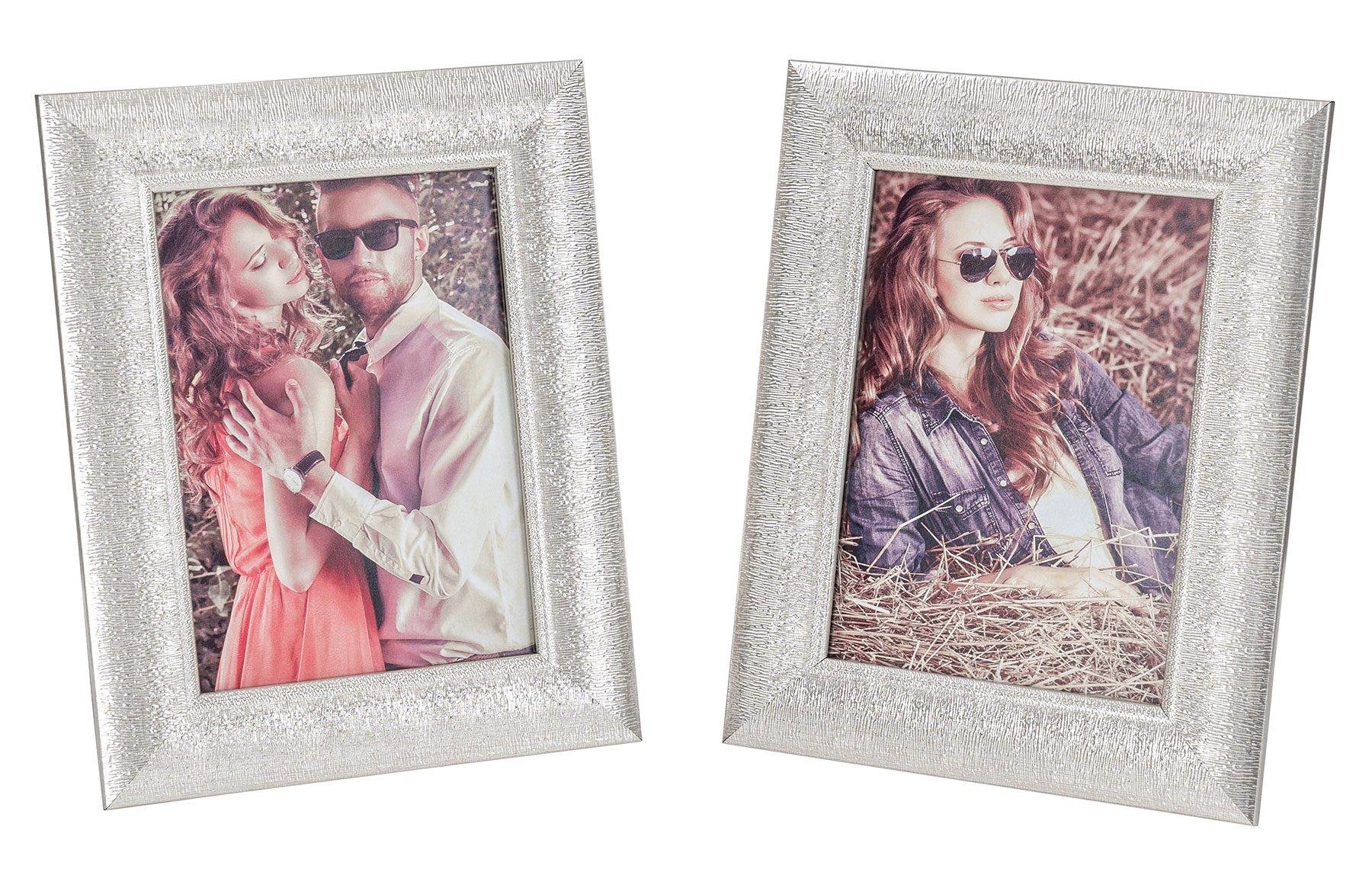 Bilderrahmen Set 13x18cm Fotorahmen Silber Einzelrahmen Portraitrahmen Glas