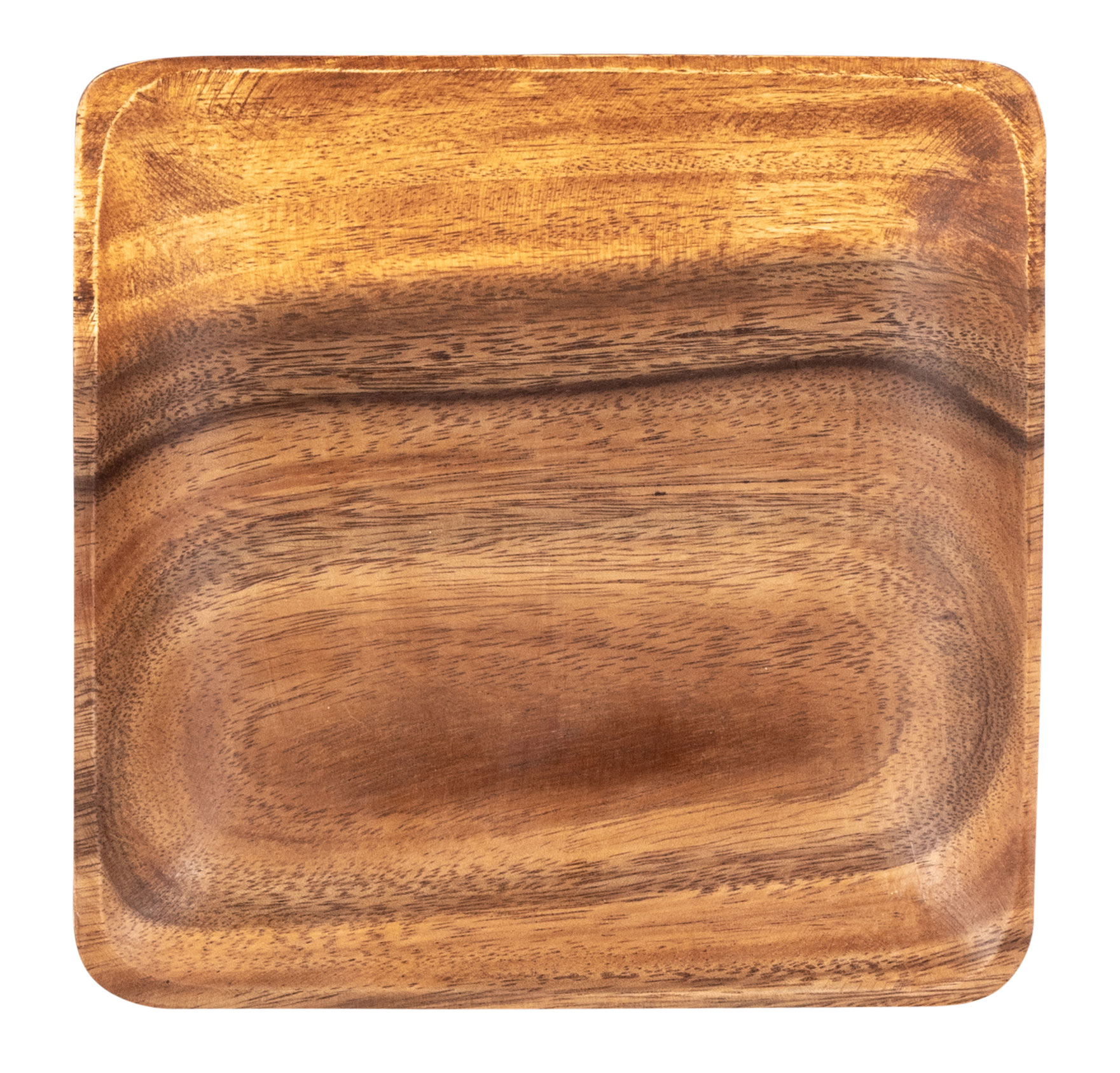 Holzschale Akazie quadratisch 20cm Holz Schale Obstschale Aufbewahrung