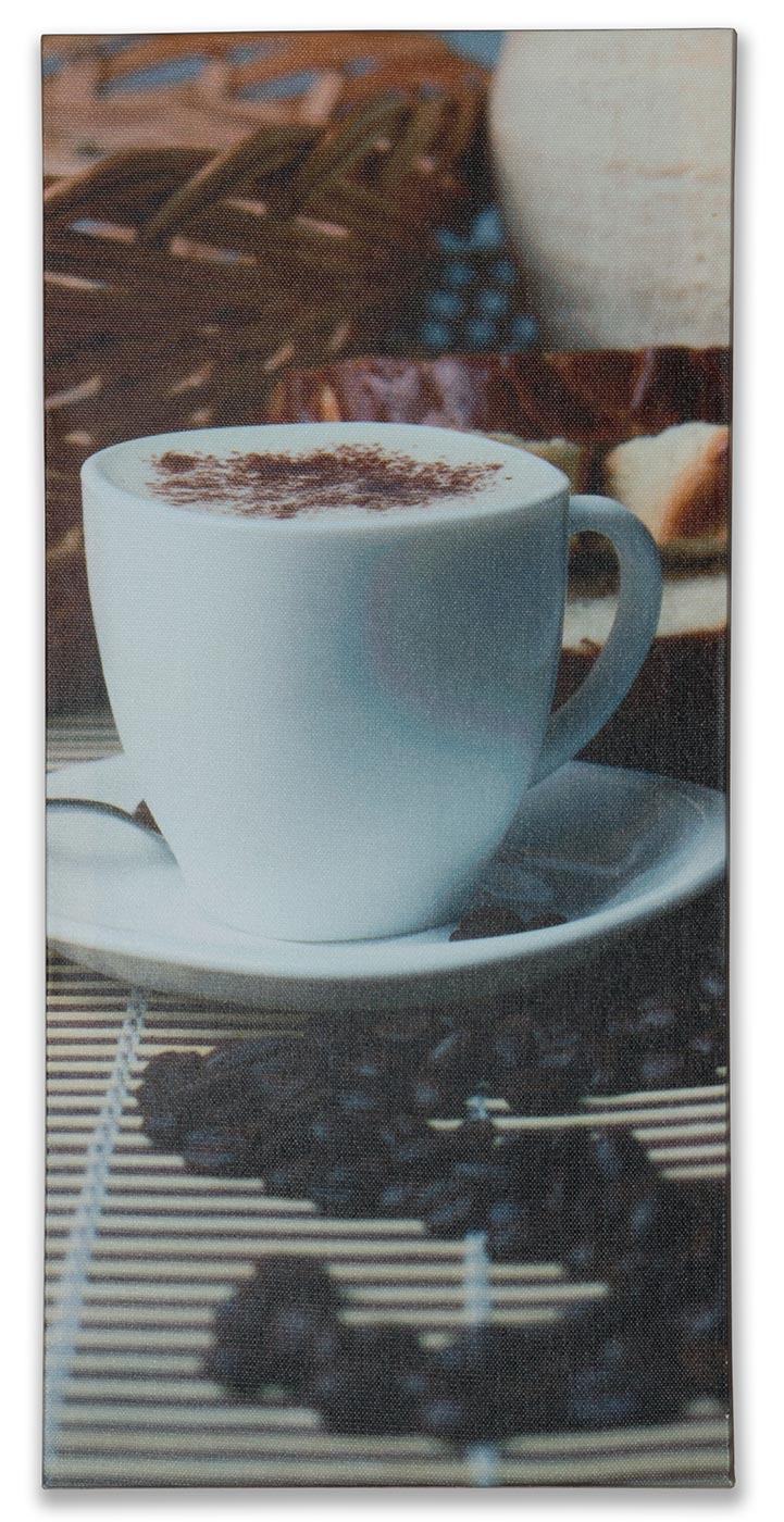 Wandbild 5er Set 86x42cm Leinwand Kaffee Cappuccino Küche Deko Bild
