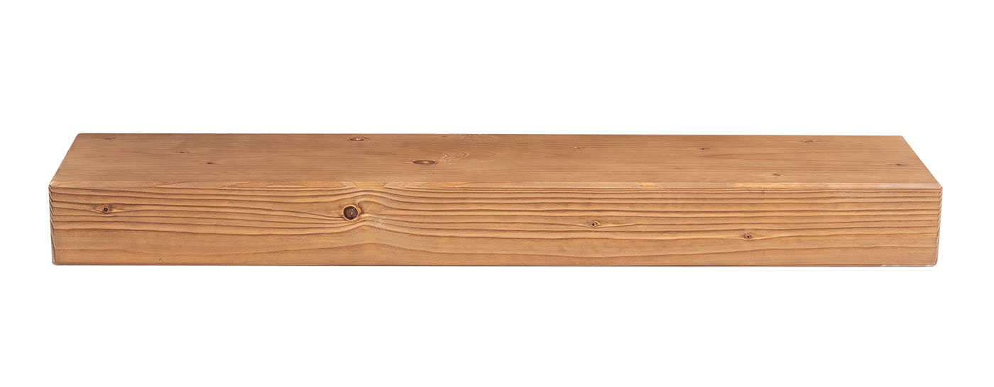 levandeo Wandregal Holz Massiv 80x20cm Eiche Farbig Wandboard Regal Vintage