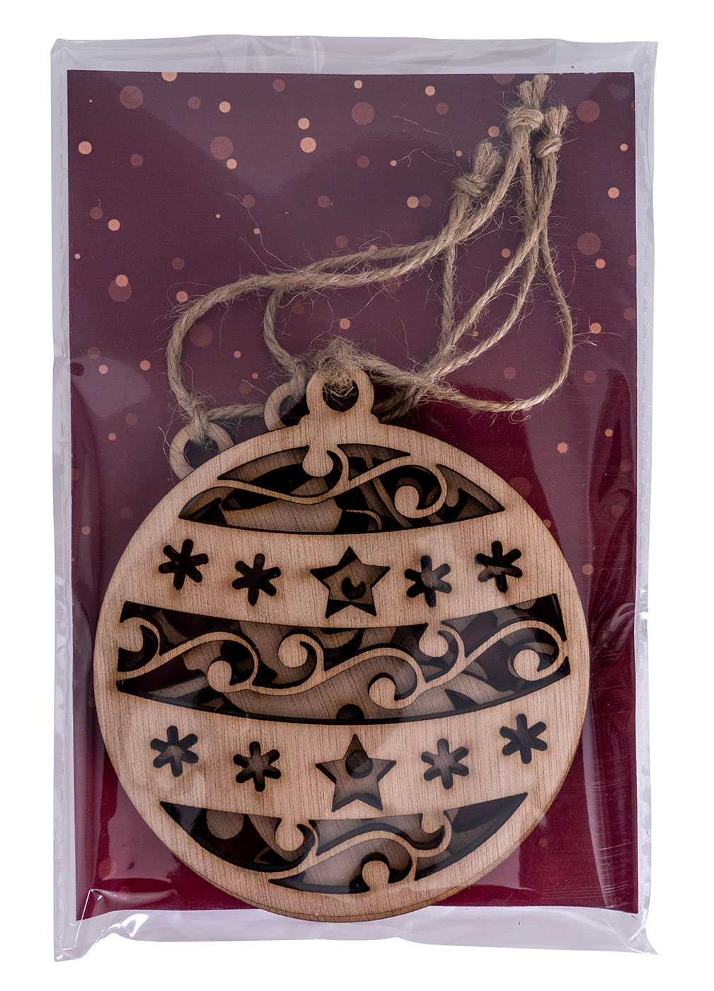 3er Set Deko-Anhänger Weihnachten Holz Birkenholz Schneemann Kugel Baumschmuck