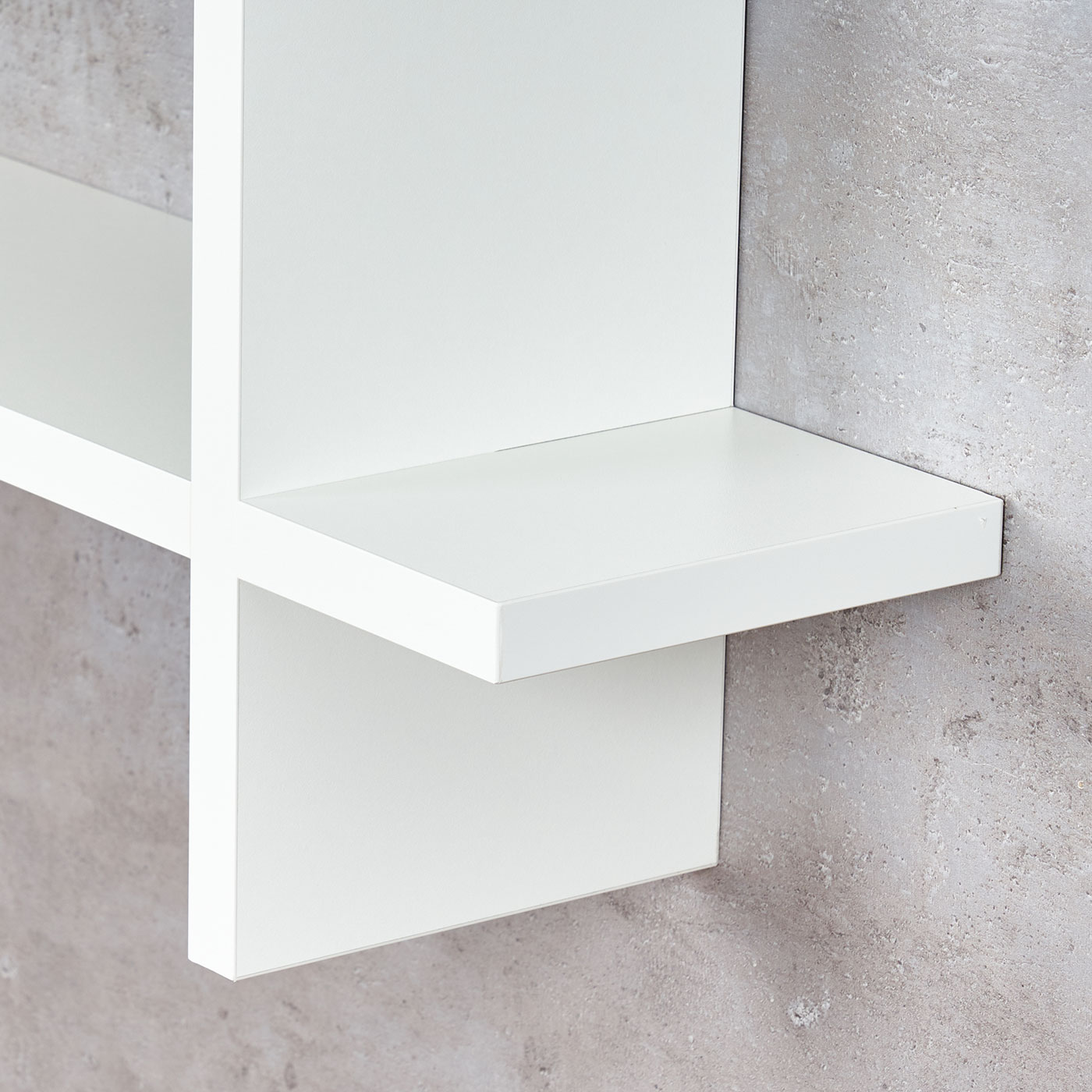Regal BxH 98x48cm Holz Steckregal Weiß Wandregal Bücherregal Ablage Deko