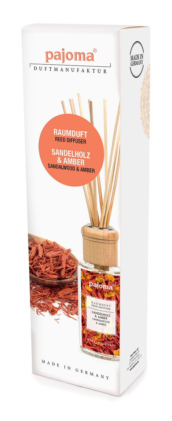 Raumduft 100ml Sandelholz Amber Lufterfrischer Duftstäbchen Raumerfrischer