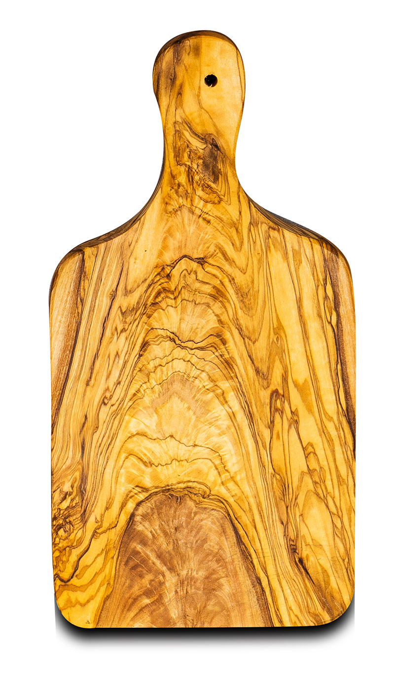 Kleines Schneidebrett Olivenholz Holz ca. 21cm Küchenbrett Brotzeit Schneidbrett