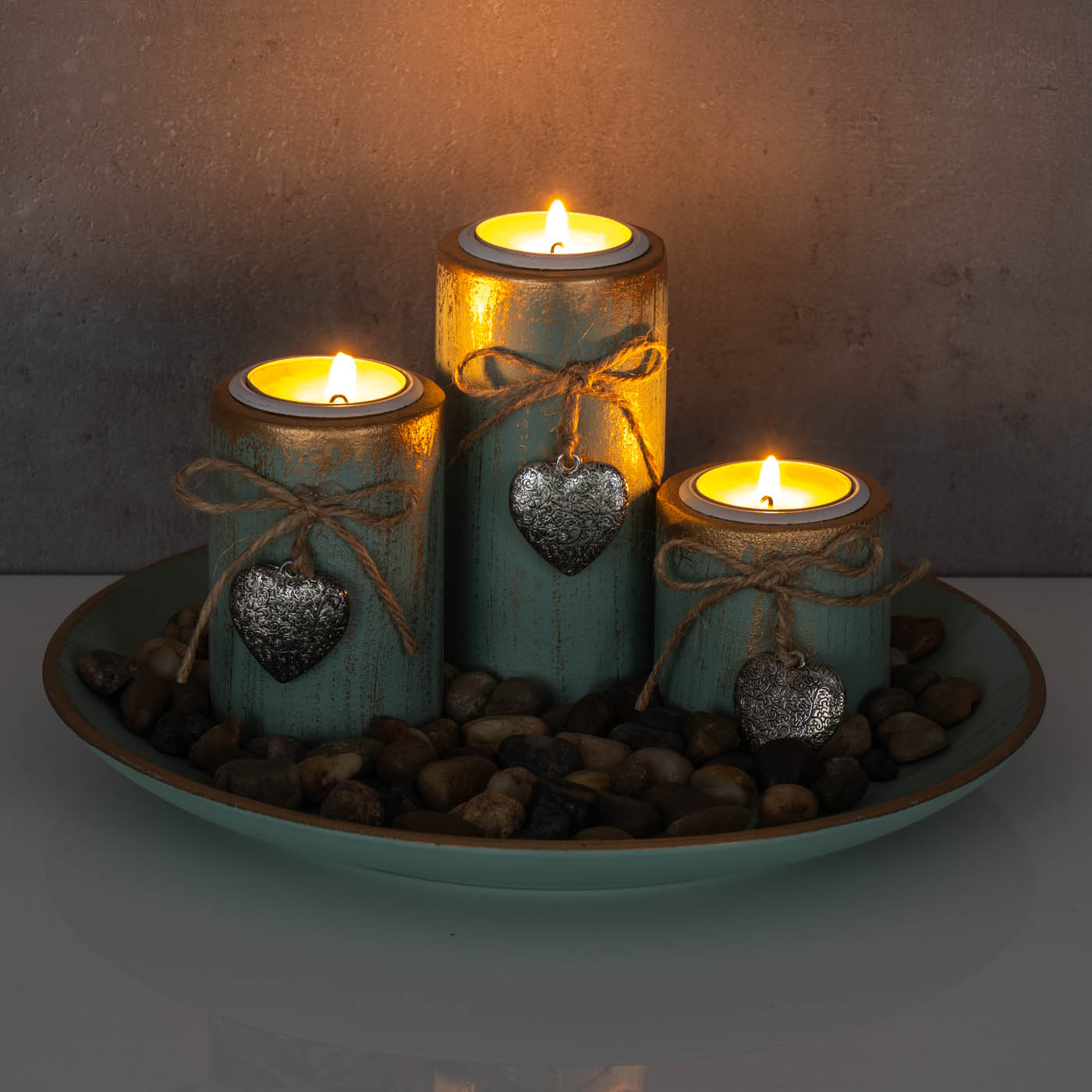 Toptime Teelichthalter Karussell - Drehbarer Kerzenhalter Mit Eulen | Gold Tischdeko