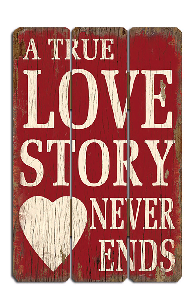 True Love Wandschild Holzschild Wandobjekt Schild Dekoration Shabby